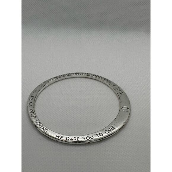 Peace is something the world should share Silver Tone Bracelet - Picture 8 of 8